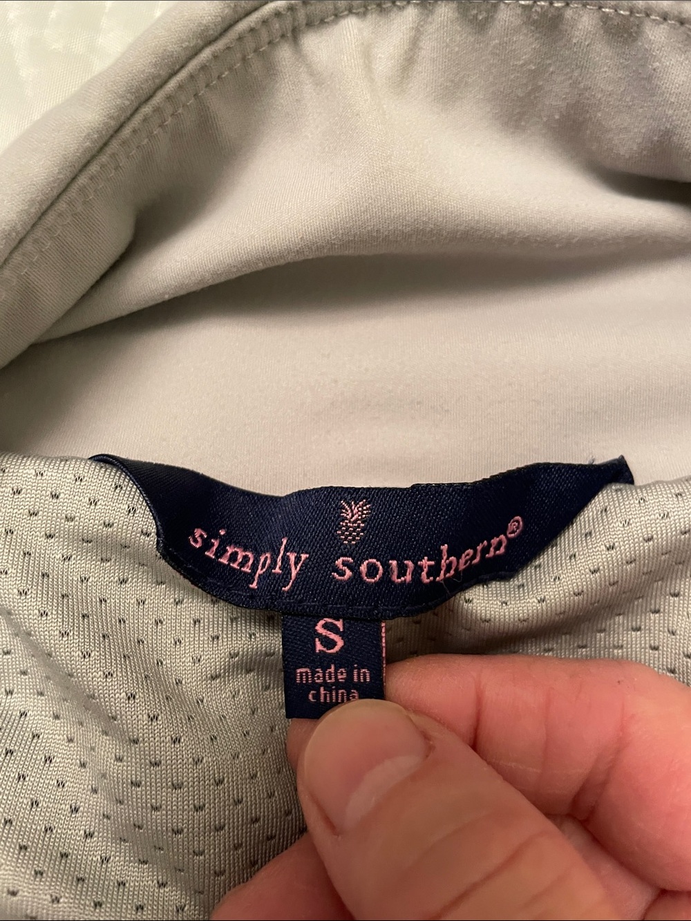 Simply Southern Small Gray Athletic Shorts with Built In Pantie LIKE NEW - Picture 3 of 9